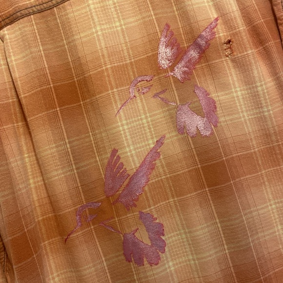 Repurposed and customized Flannel Shirt - Picture 2 of 4